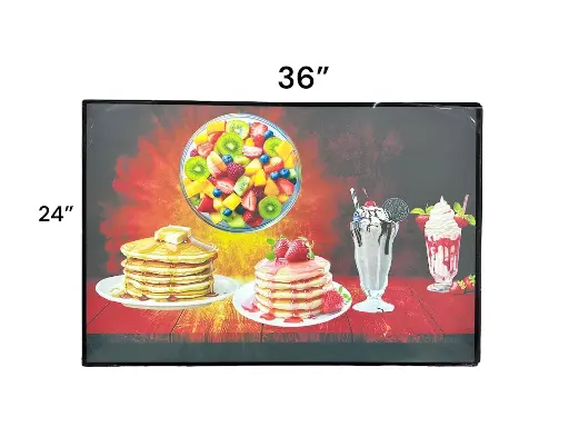 Led light Box with Black Border with Series Large 24” * 36”